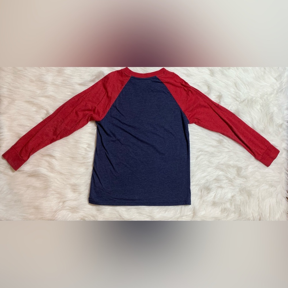 Boys Long Sleeve Superman Shirt- Size Large (10/12) - Picture 3 of 4